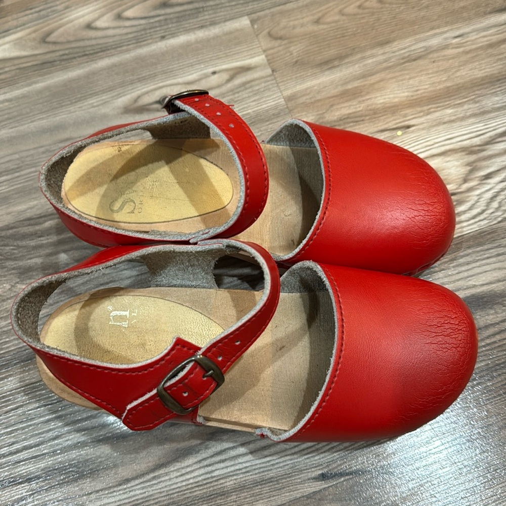 Sven’s kids Red Mary Janes